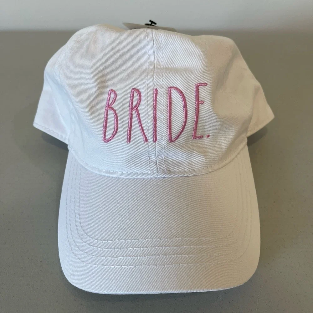Rae Dunn Bride baseball hat cap white adjustable back bridal shower new with tag